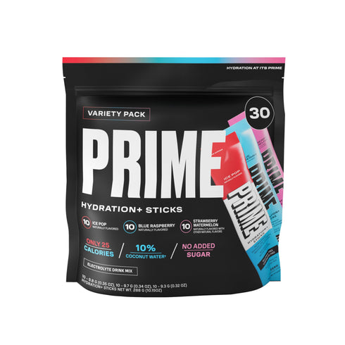 Prime Hydration+ Electrolyte Powder Sticks Variety Pack, 30 pk.